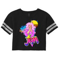 Jem 80s Style Art Scorecard Crop Tee | Artistshot