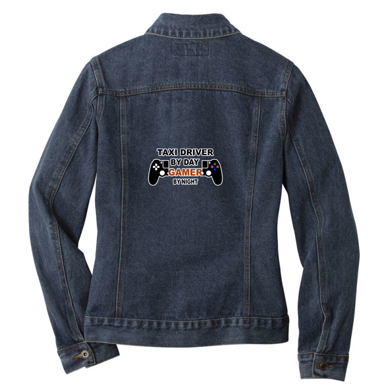 Taxi Driver Ladies Denim Jacket by ChandraGay | Artistshot