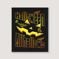 Funny Halloween Allhallows Halloween 2022 Portrait Canvas Print | Artistshot