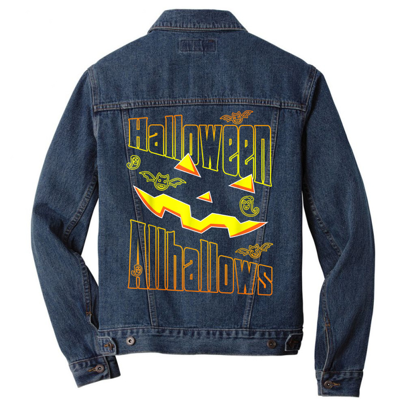 Funny Halloween Allhallows Halloween 2022 Men Denim Jacket | Artistshot