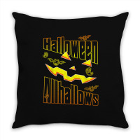 Funny Halloween Allhallows Halloween 2022 Throw Pillow | Artistshot