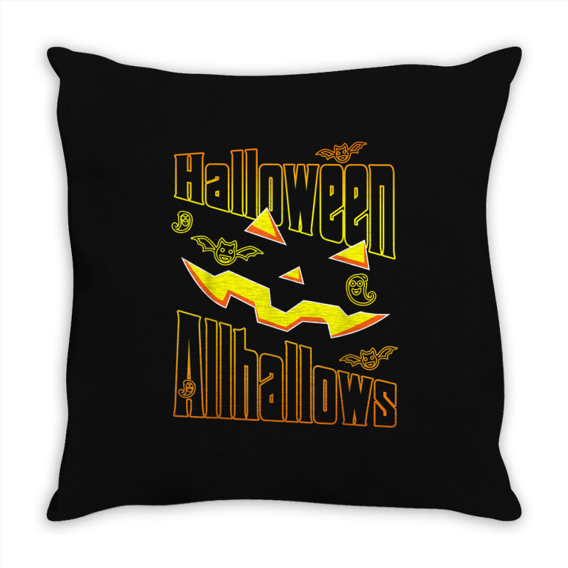 Funny Halloween Allhallows Halloween 2022 Throw Pillow | Artistshot