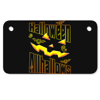 Funny Halloween Allhallows Halloween 2022 Motorcycle License Plate | Artistshot