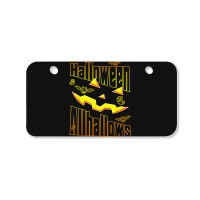 Funny Halloween Allhallows Halloween 2022 Bicycle License Plate | Artistshot