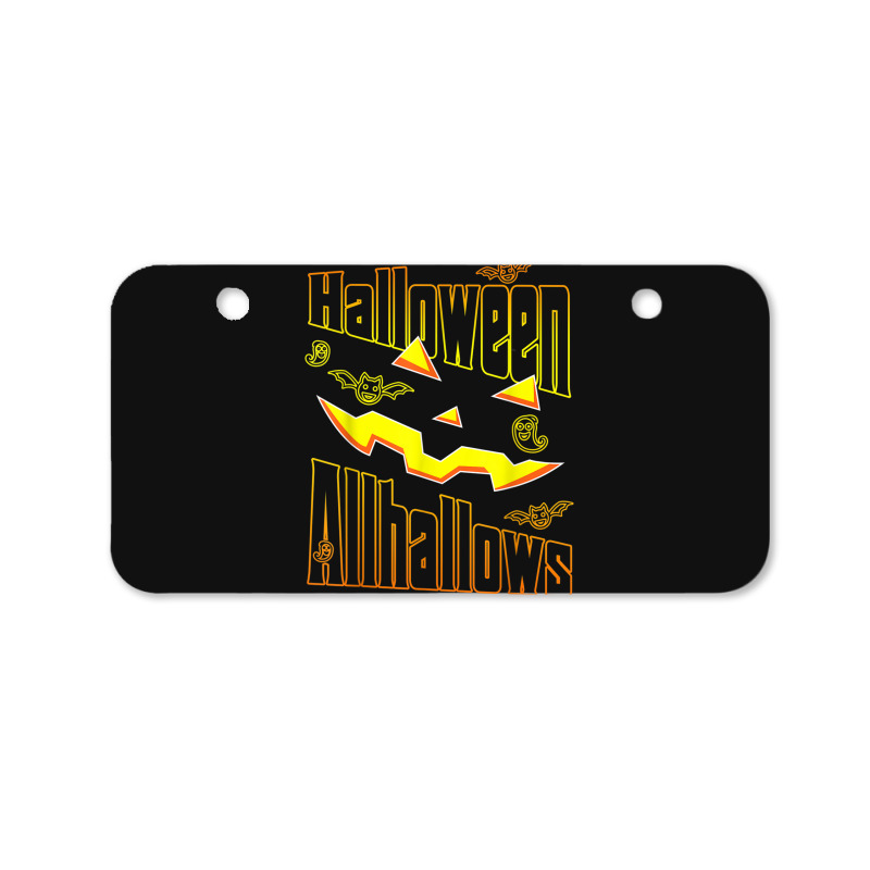 Funny Halloween Allhallows Halloween 2022 Bicycle License Plate | Artistshot