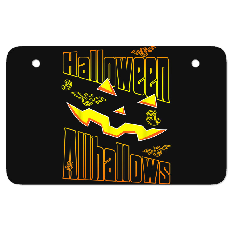 Funny Halloween Allhallows Halloween 2022 Atv License Plate | Artistshot