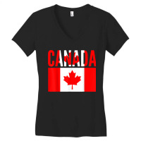 Canadian Gift Canada Country Flag Women's V-neck T-shirt | Artistshot