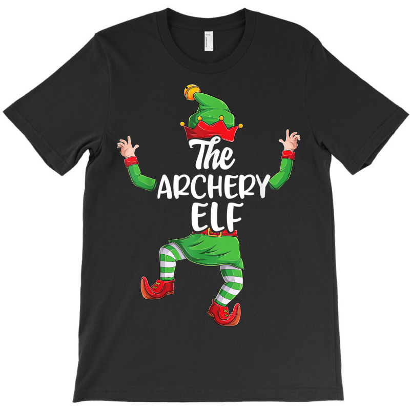 Archery Elf Family Matching Christmas Pajamas Pjs Xmas Men T-shirt | Artistshot