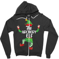 Archery Elf Family Matching Christmas Pajamas Pjs Xmas Men Zipper Hoodie | Artistshot