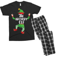 Archery Elf Family Matching Christmas Pajamas Pjs Xmas Men Men's T-shirt Pajama Set | Artistshot