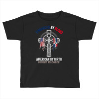 Dominican By Blood American By Birth Dominican Republic Flag T Shirt Toddler T-shirt | Artistshot