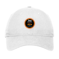 Jay Vermont Vt Total Solar Eclipse 2024  2  T Shirt Adjustable Cap | Artistshot