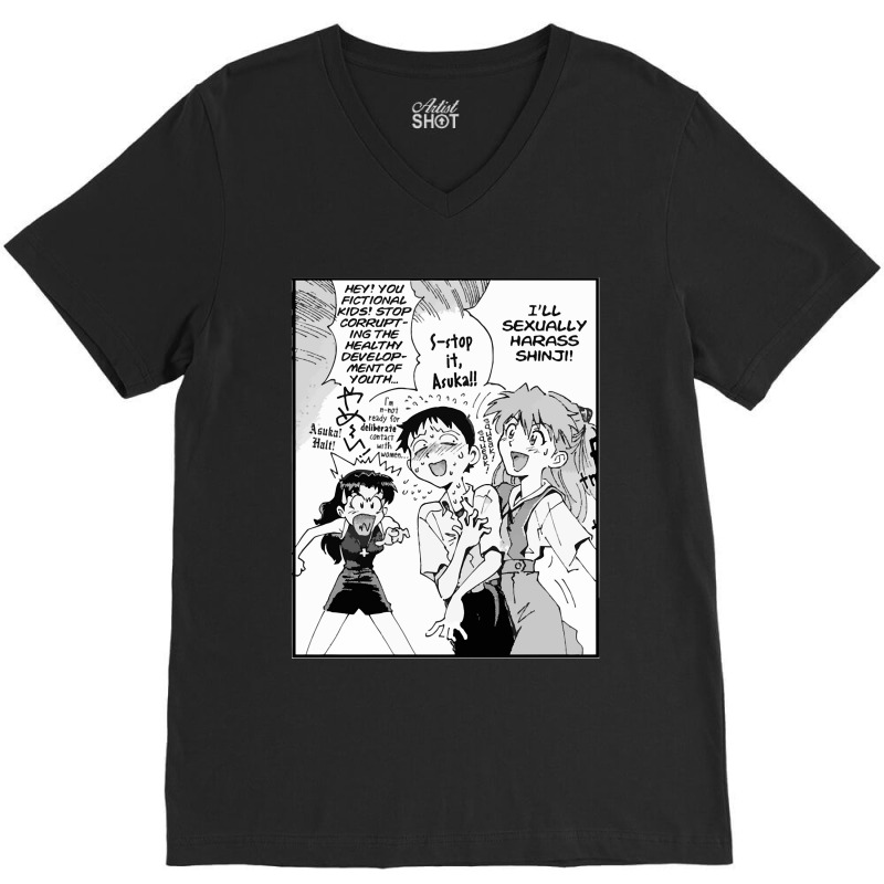 Eva Funny Scene V-neck Tee | Artistshot