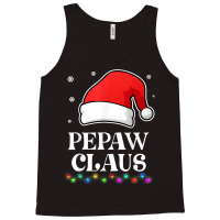 Pepaw Claus Christmas Funny Family Matching Pajamas Tank Top | Artistshot