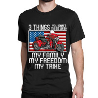 Motorcycle Trike American Biker Rules Classic T-shirt | Artistshot