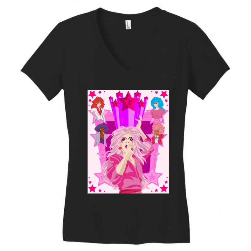 Jem And The Holograms Women's V-Neck T-Shirt by LYNDSADEETER | Artistshot