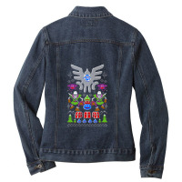 Dragon Quest Ugly Sweater Ladies Denim Jacket | Artistshot