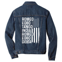 Phonetic Alphabet Airplane Pilot Vintage Aviation Patriotic T Shirt Men Denim Jacket | Artistshot