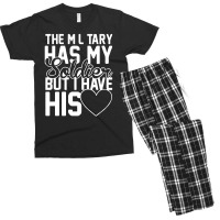 Military Has My Soldier I Have His Heart Men's T-shirt Pajama Set | Artistshot