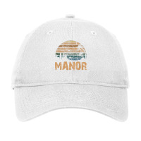 Manor Vintage Sunset College Funny T Shirt Adjustable Cap | Artistshot