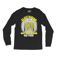 Mens Electrician A Person To Repair Electrician Long Sleeve Shirts | Artistshot