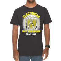 Mens Electrician A Person To Repair Electrician Vintage T-shirt | Artistshot