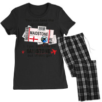 Maidstone Girl   Maidstone Boarding Pass   Maidstone T Shirt Women's Pajamas Set | Artistshot