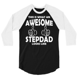 Awesome Stepdad Looks Like 3/4 Sleeve Shirt | Artistshot