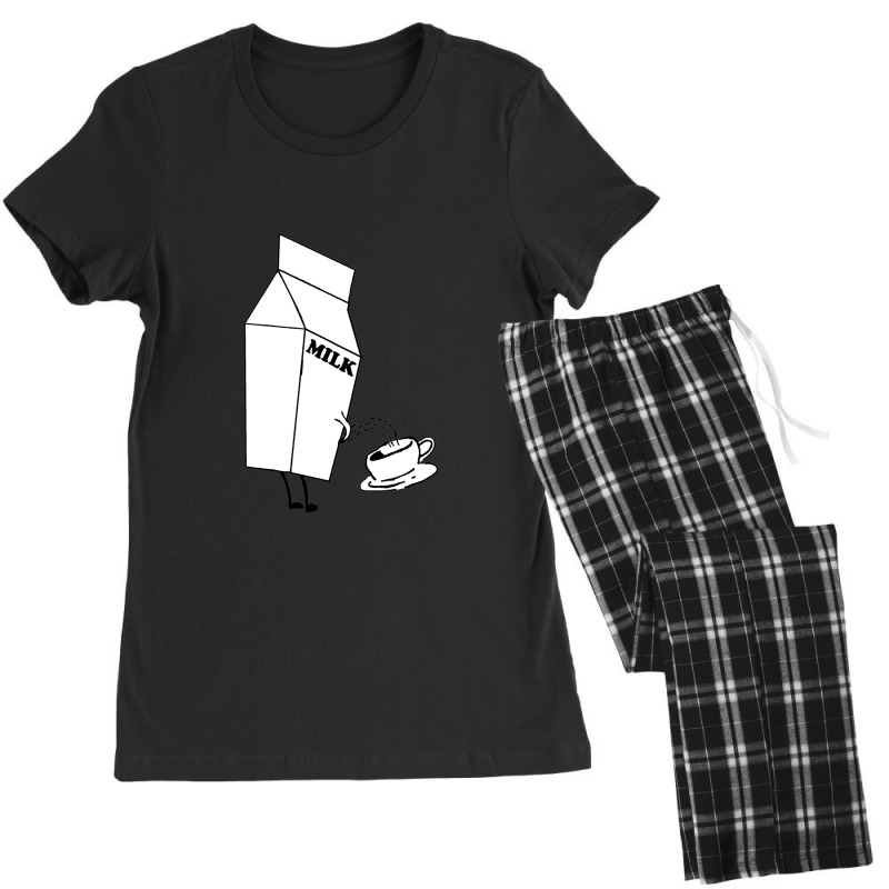 Funny Urinating Milk Carton Cartoon Women's Pajamas Set by saterseim | Artistshot