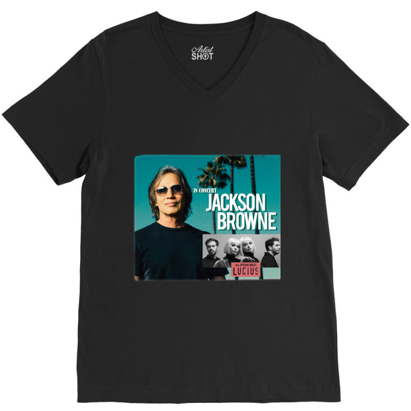 Jackson Browne 2019 V-Neck Tee by cm-arts | Artistshot