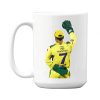 Ms Dhoni Chennai Super Kings Csk Wallpaper Whistlepodu Classic 15 Oz Coffee Mug | Artistshot