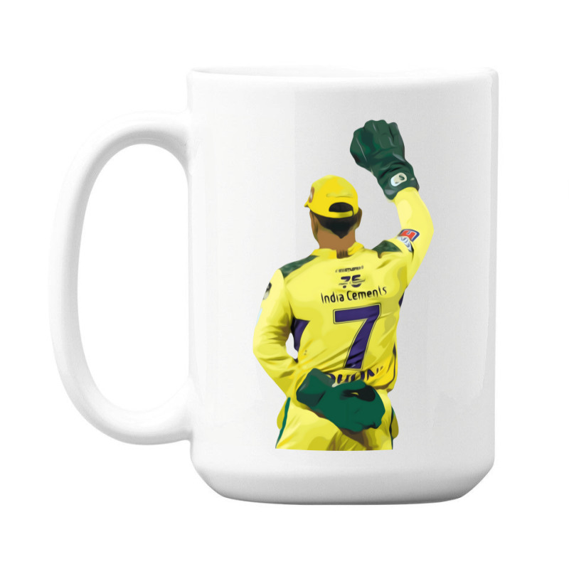 Ms Dhoni Chennai Super Kings Csk Wallpaper Whistlepodu Classic 15 Oz Coffee Mug | Artistshot