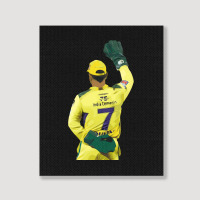 Ms Dhoni Chennai Super Kings Csk Wallpaper Whistlepodu Classic Portrait Canvas Print | Artistshot