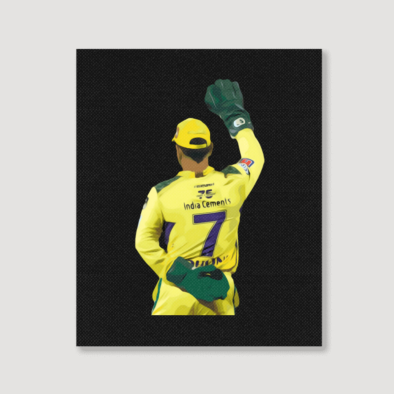 Ms Dhoni Chennai Super Kings Csk Wallpaper Whistlepodu Classic Portrait Canvas Print | Artistshot