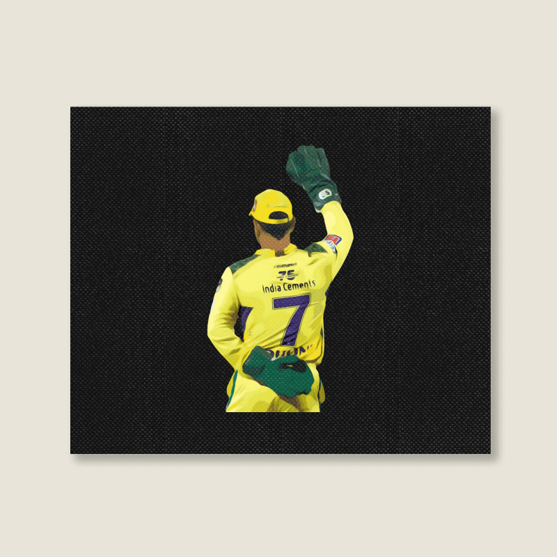 Ms Dhoni Chennai Super Kings Csk Wallpaper Whistlepodu Classic Landscape Canvas Print | Artistshot