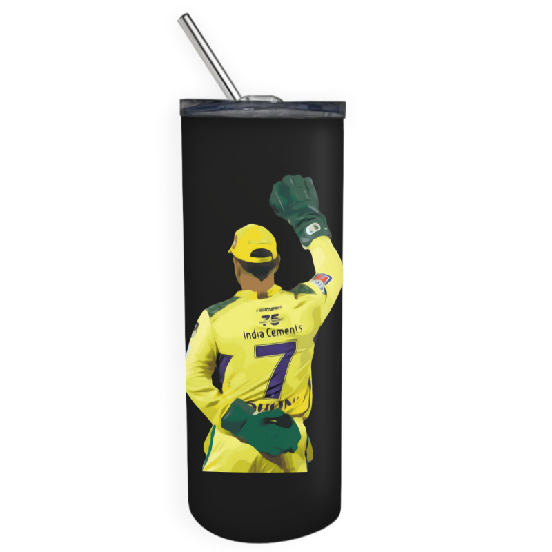 Ms Dhoni Chennai Super Kings Csk Wallpaper Whistlepodu Classic Skinny Tumbler | Artistshot