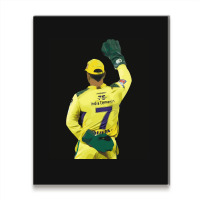 Ms Dhoni Chennai Super Kings Csk Wallpaper Whistlepodu Classic Metal Print Vertical | Artistshot