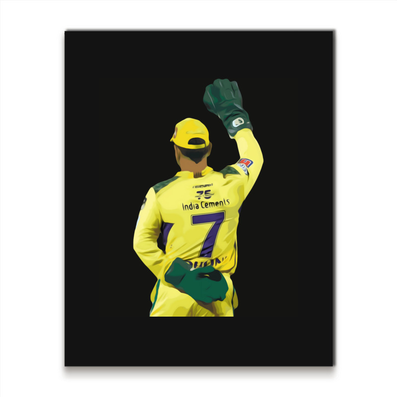 Ms Dhoni Chennai Super Kings Csk Wallpaper Whistlepodu Classic Metal Print Vertical | Artistshot