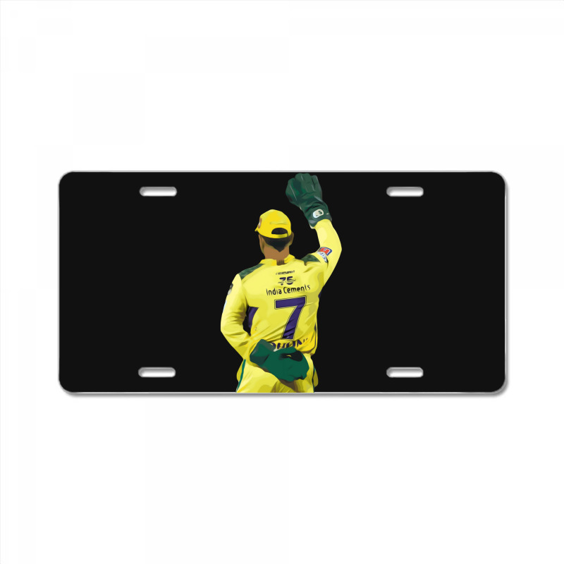 Ms Dhoni Chennai Super Kings Csk Wallpaper Whistlepodu Classic License Plate | Artistshot