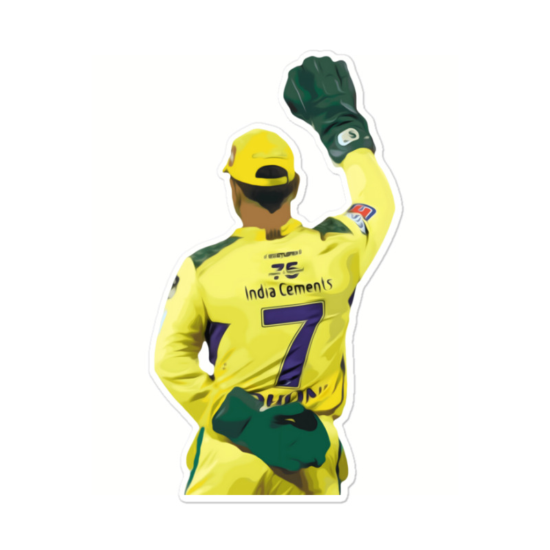 Ms Dhoni Chennai Super Kings Csk Wallpaper Whistlepodu Classic Sticker | Artistshot