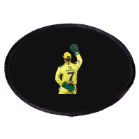 Ms Dhoni Chennai Super Kings Csk Wallpaper Whistlepodu Classic Oval Patch | Artistshot