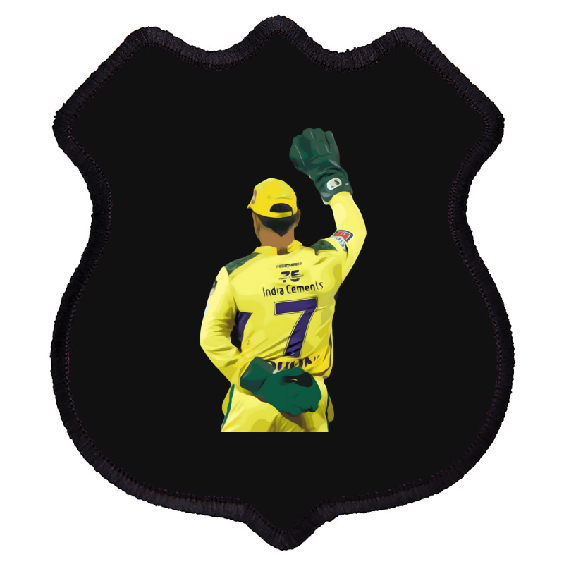 Ms Dhoni Chennai Super Kings Csk Wallpaper Whistlepodu Classic Shield Patch | Artistshot