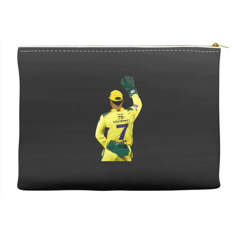 Ms Dhoni Chennai Super Kings Csk Wallpaper Whistlepodu Classic Accessory Pouches | Artistshot