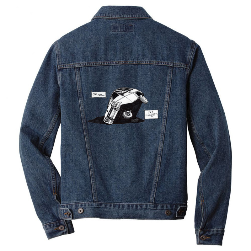 Reliant Robin In Its Natural Habitat Men Denim Jacket by HectorMarroquin | Artistshot