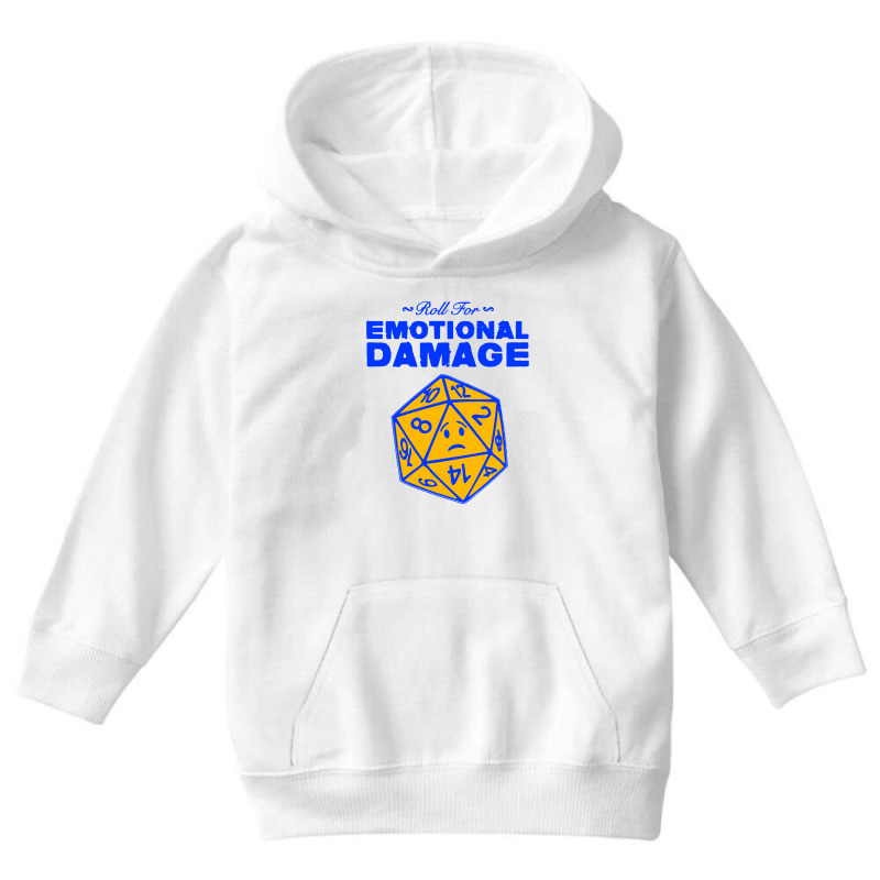 Roll For Emotional Damage Youth Hoodie by Saprol Tees | Artistshot