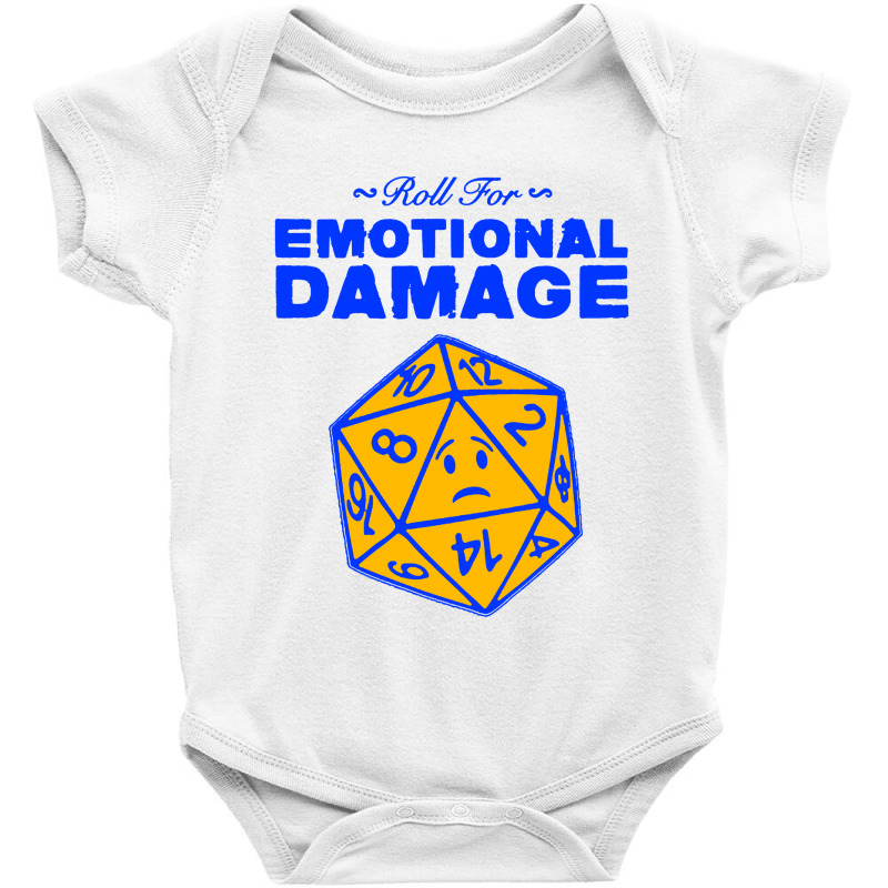 Roll For Emotional Damage Baby Bodysuit by Saprol Tees | Artistshot