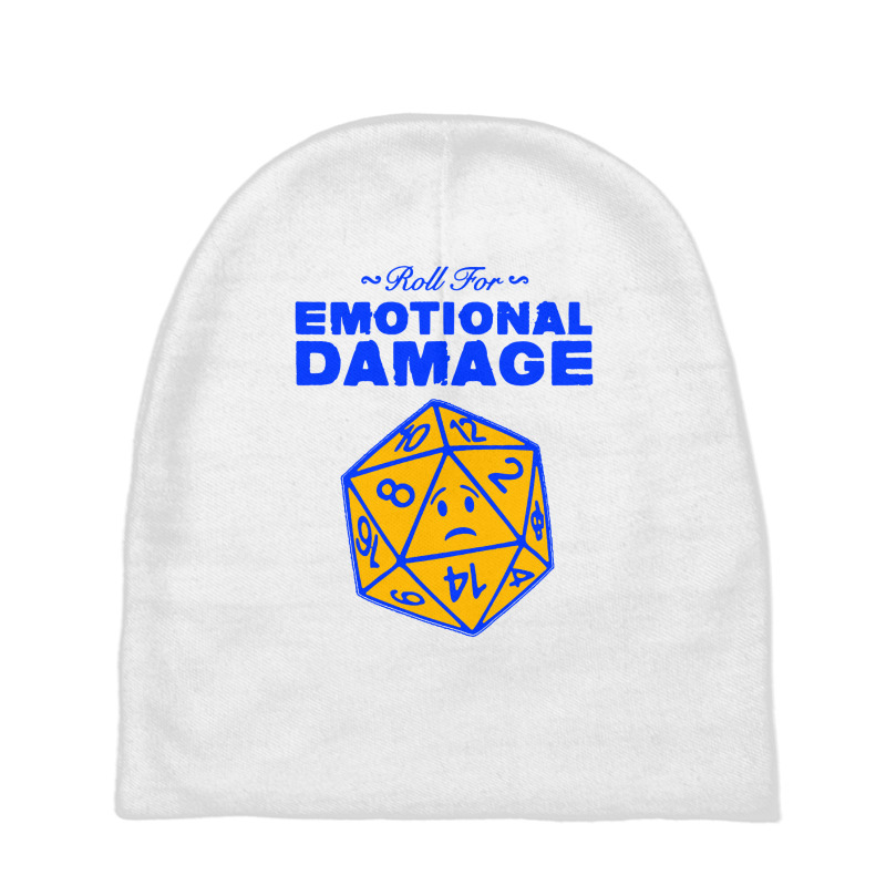 Roll For Emotional Damage Baby Beanies by Saprol Tees | Artistshot