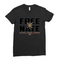 Free Nate (black On White) Ladies Fitted T-shirt | Artistshot