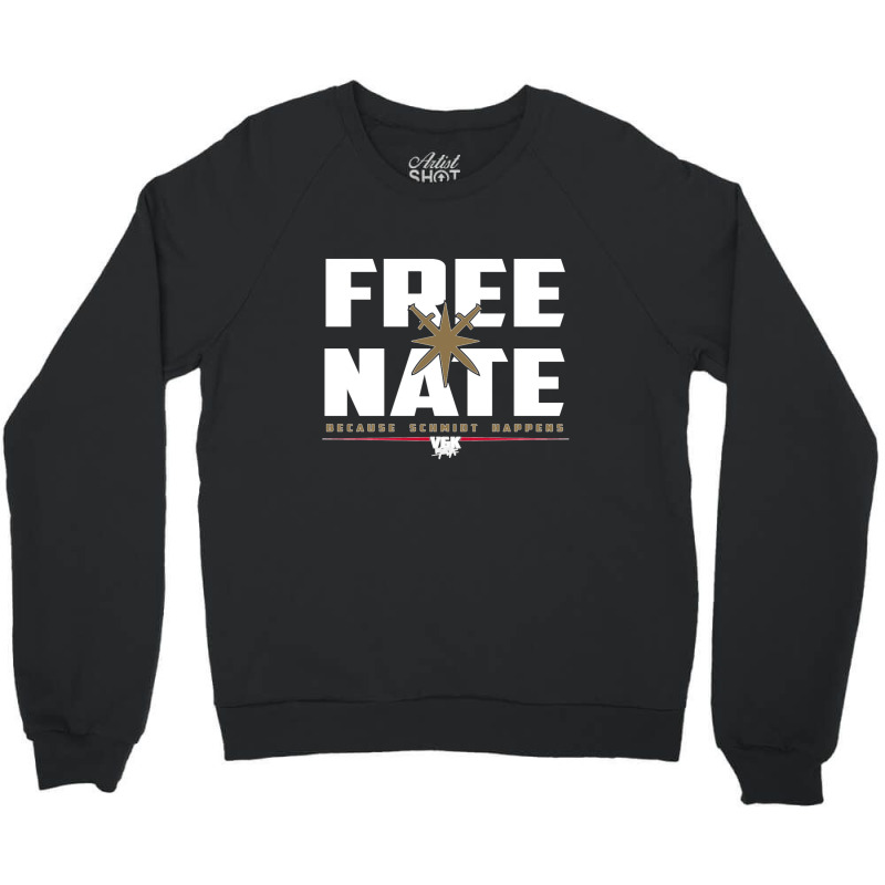 Free Nate (white On Black) Crewneck Sweatshirt by cm-arts | Artistshot