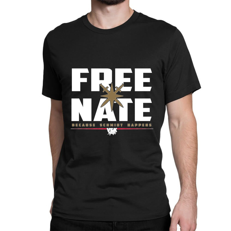 Free Nate (white On Black) Classic T-shirt by cm-arts | Artistshot